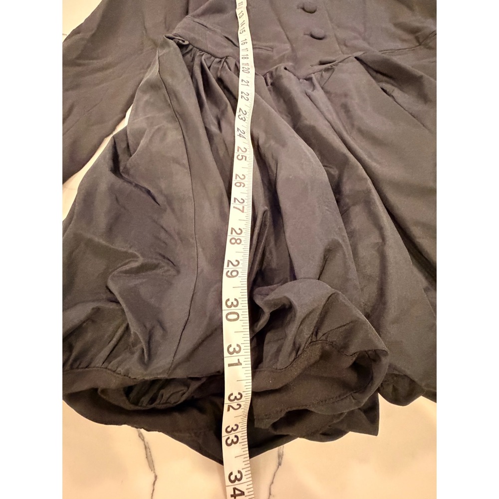 J.Crew Lady Jacket Mixy Dress Black Bubble Hem Long Sleeve NWT Size 8 CP179 - Picture 4 of 8